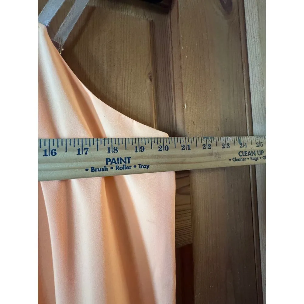 the Limited Sherbert/Gray colorblock asymmetrical sun dress summer L modern - Image 3