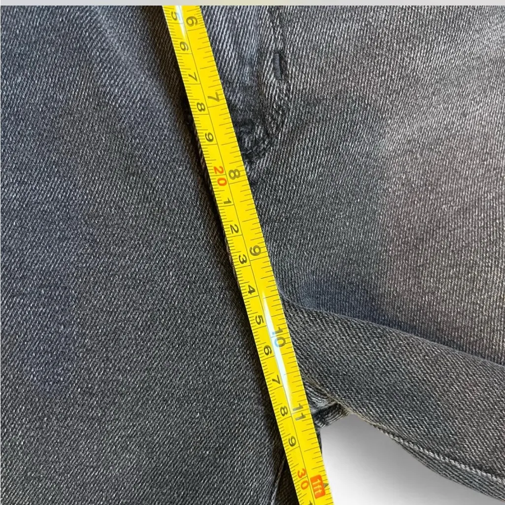 Hudson Blair high rise bootcut crop Flare Jeans fade black sz 32 - Image 7