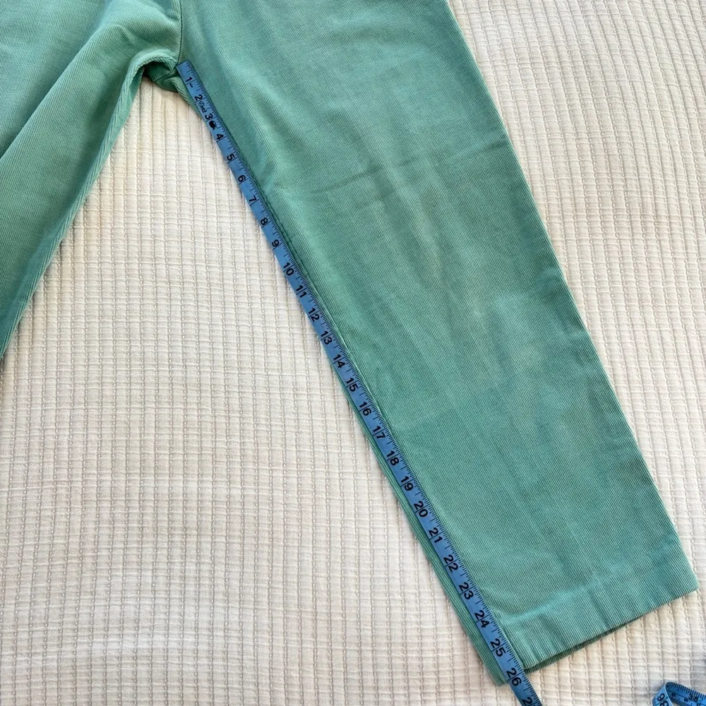 Alfred Dunner Vintage Seafoam Green Women's Corduroy Pants Made in USA Size 8 - Image 10