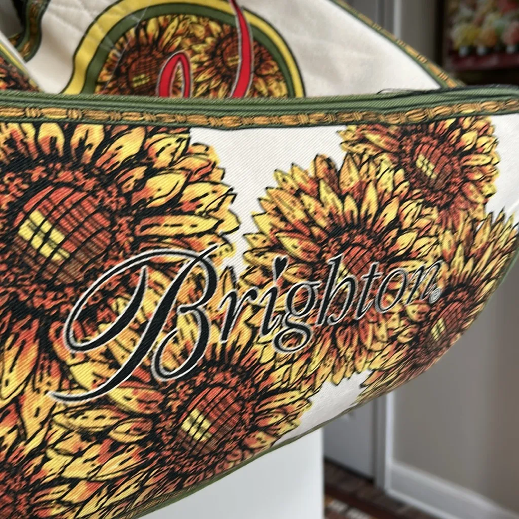 BRIGHTON TOM CLANCY SPRING 2020 "LOVE" SUNFLOWER TOTE - Image 8