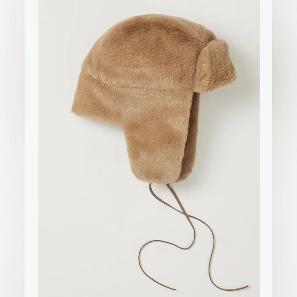 NEW The Drop Women's Vail Faux Fur Trapper Hat Tan - Image 5