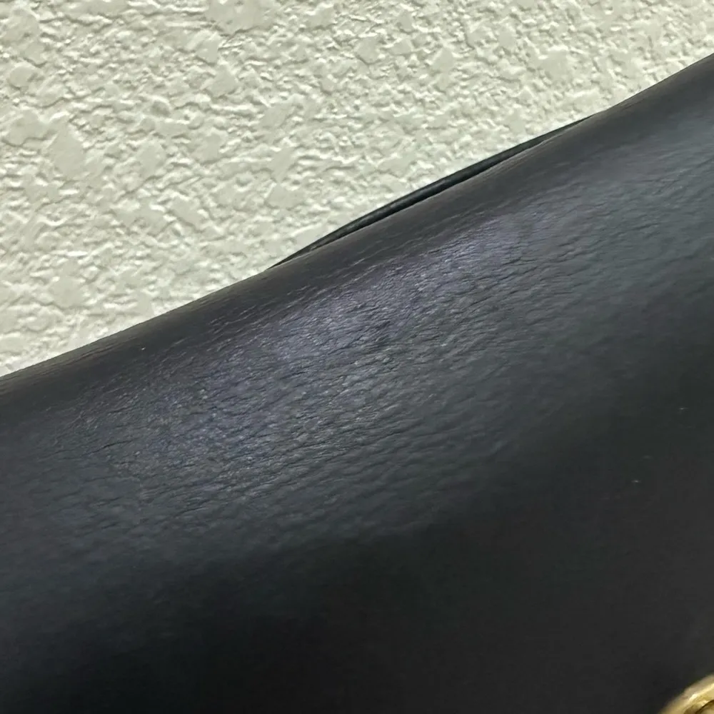 Vintage COACH 9850 Compartment Bag Black Glove Tanned Cowhide Leather Crossbody - Image 14