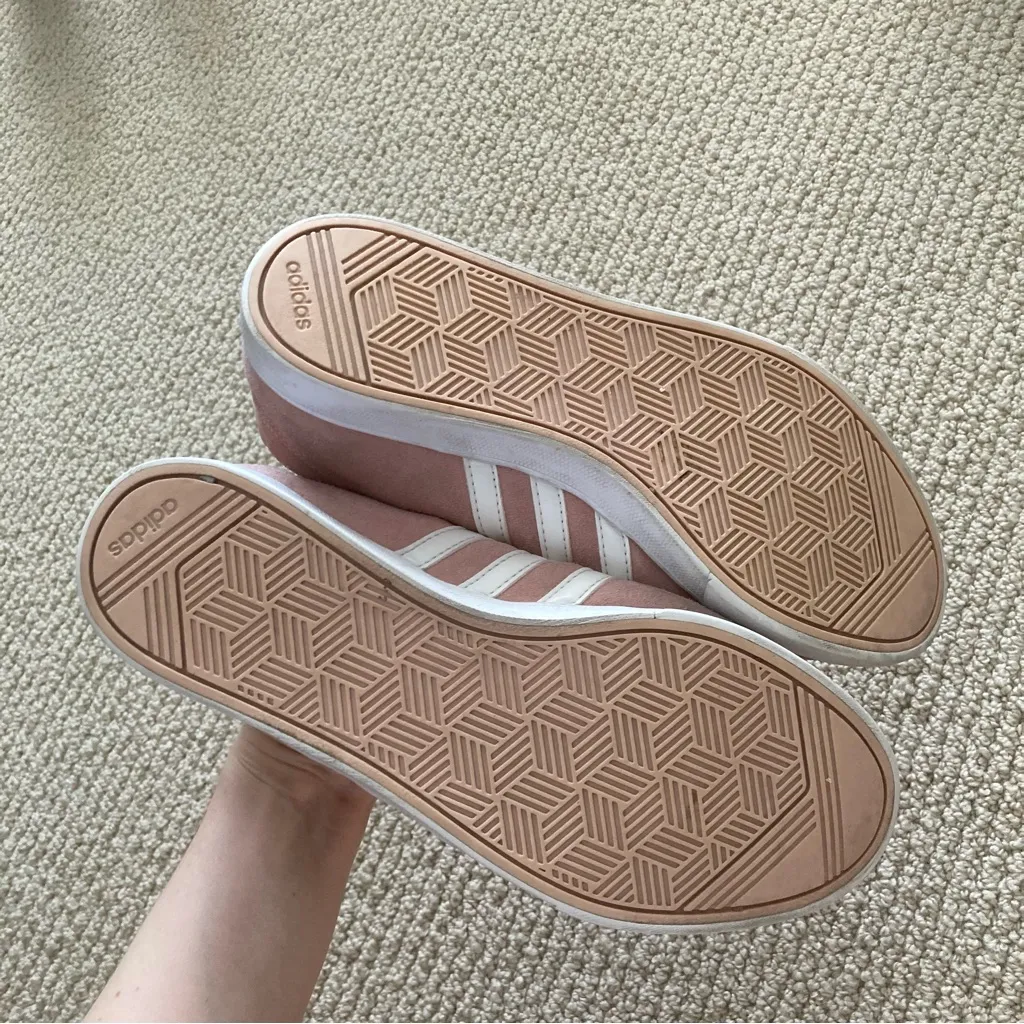 Adidas Women's Neo Courtset Sneakers Dusty Pink White Soft Size 7.5 Fashion EUC - Image 14