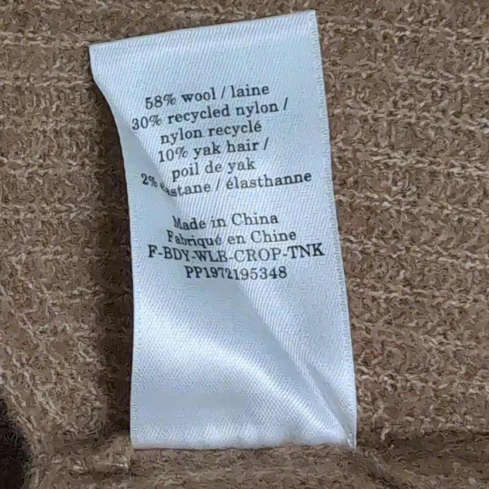 Everlane The Cozy Stretch Tank Top Camel Yak Hair Blend Size M New - Image 7