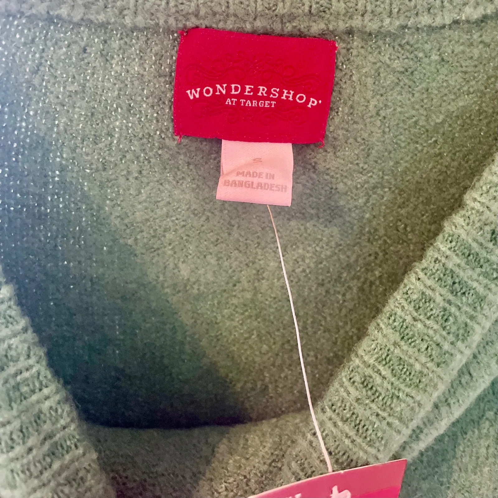 Wonder shop Womens Green Dalmatian Dog Christmas Sweater Size S - Image 2