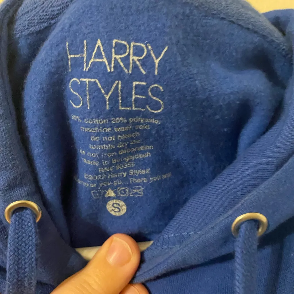 Harry Styles Love On Tour Royal Blue‎ House Hoodie Unisex Mens Size Small - Image 3