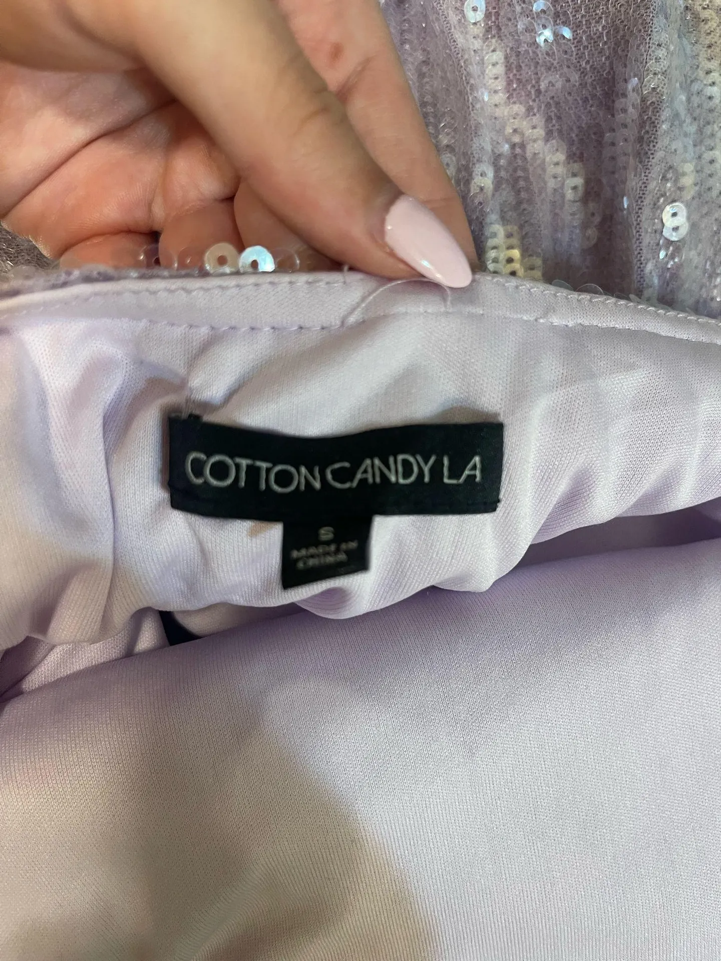 Light Purple Sequin Dress -American Threads  - Image 3