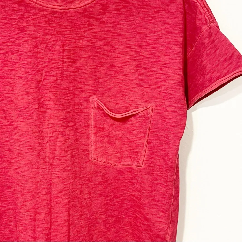 Rag & Bone 156788 Women's Small Vintage Crew Neck Tee Bright Rose Pima Cotton - Image 3