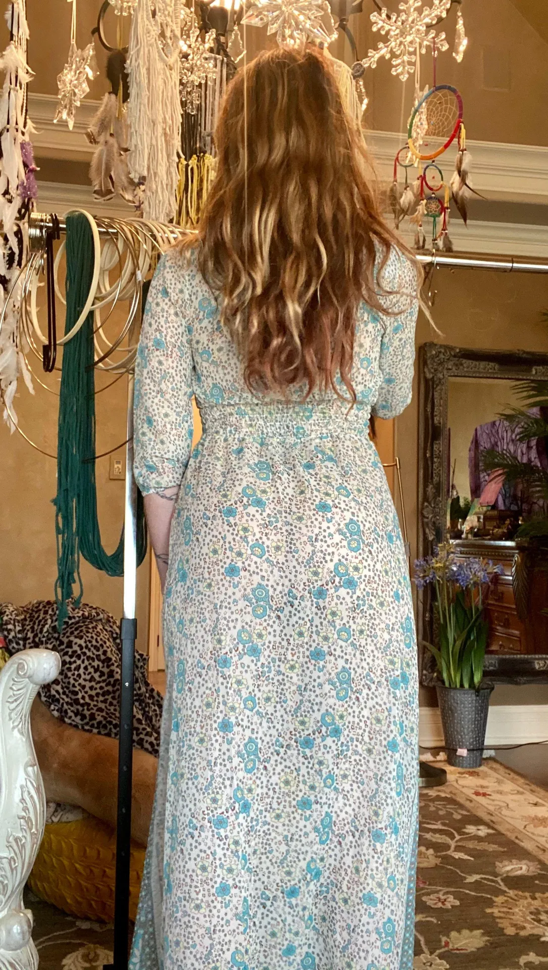 Sexy Small Maxi Dress Cardigan - Image 2