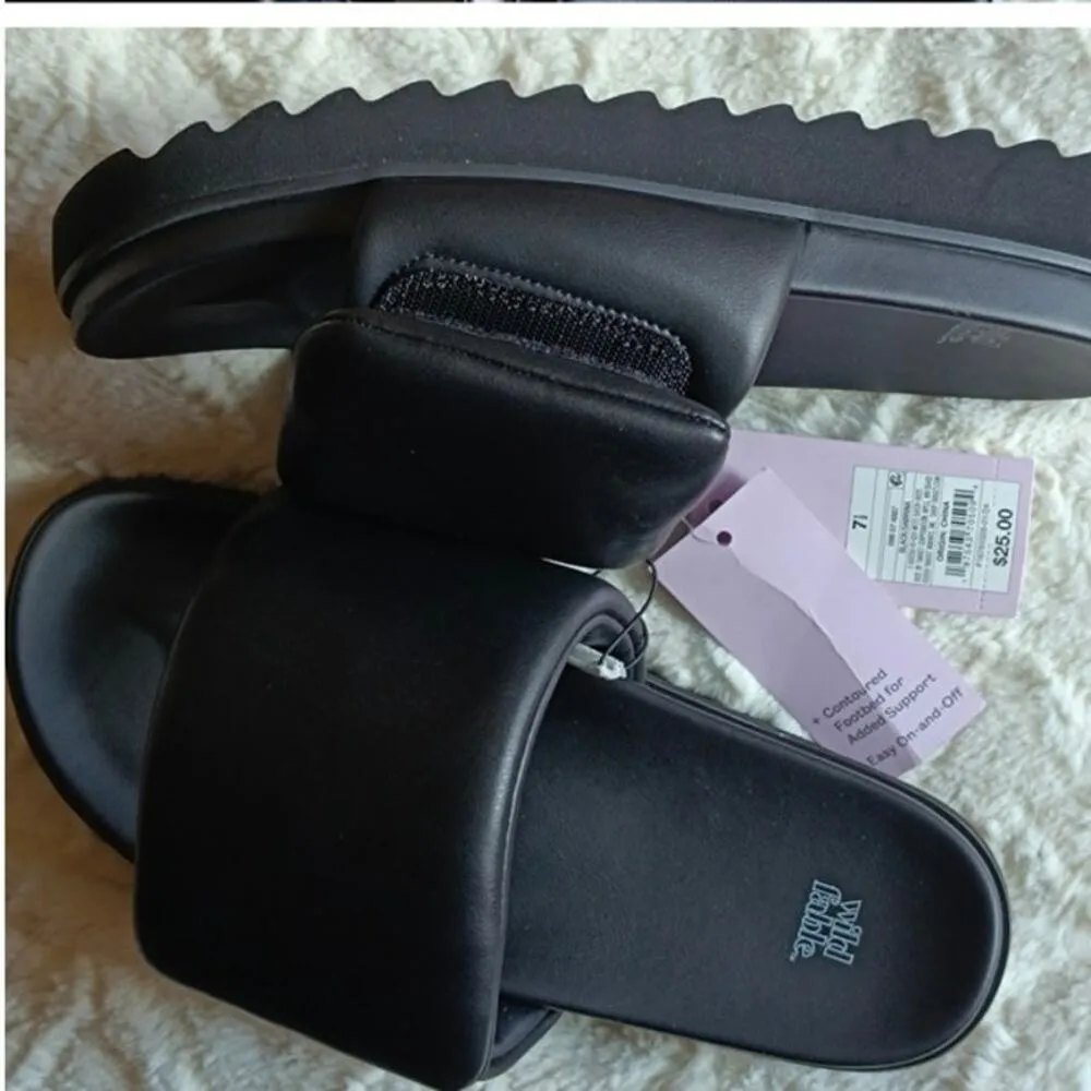 Women's Sabrina Footbed Sandals - Wild Fable Black, S83 - Image 8