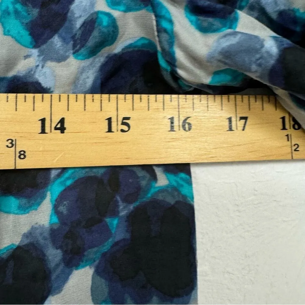 Boden Blue Silk Blend Spotted 3/4 Sleeve Blouse Women’s 4 Shirt Top Casual - Image 10