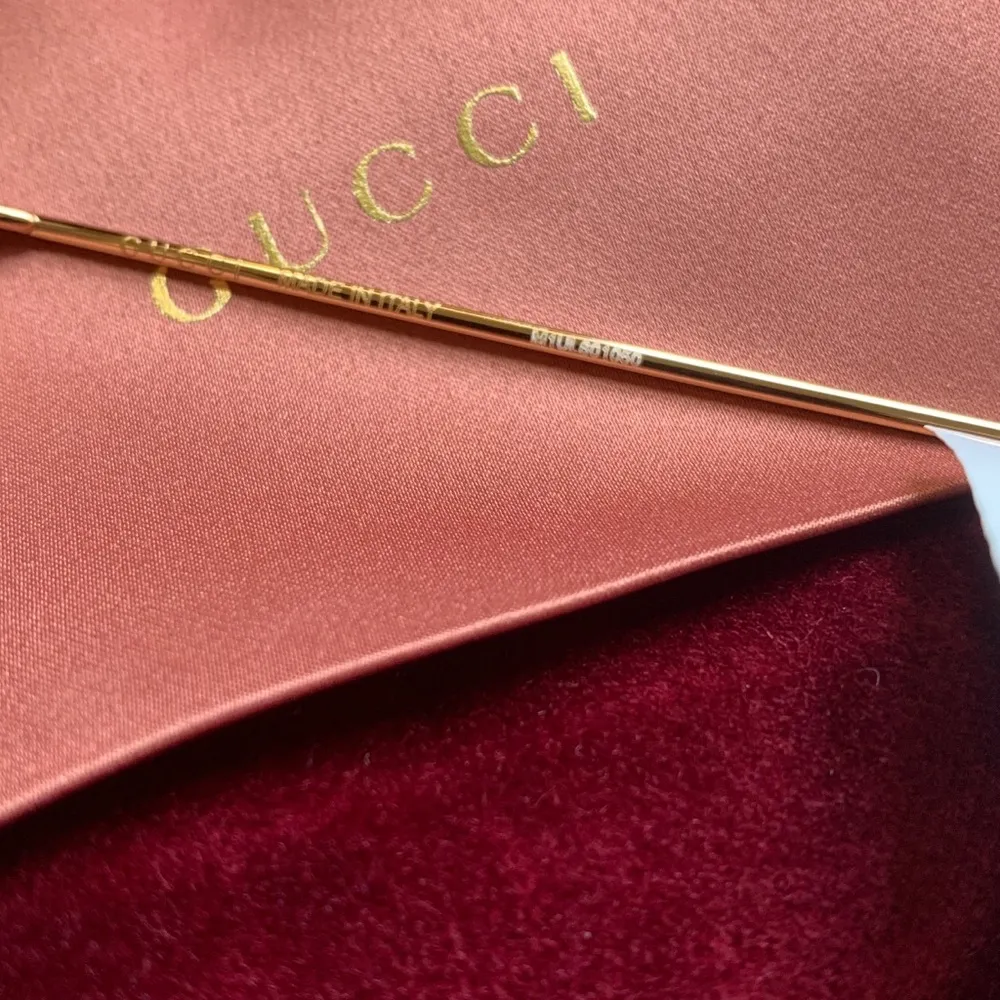 Authentic GUCCI HOLLYWOOD 60 Crystals cat Optical glasses - Image 13