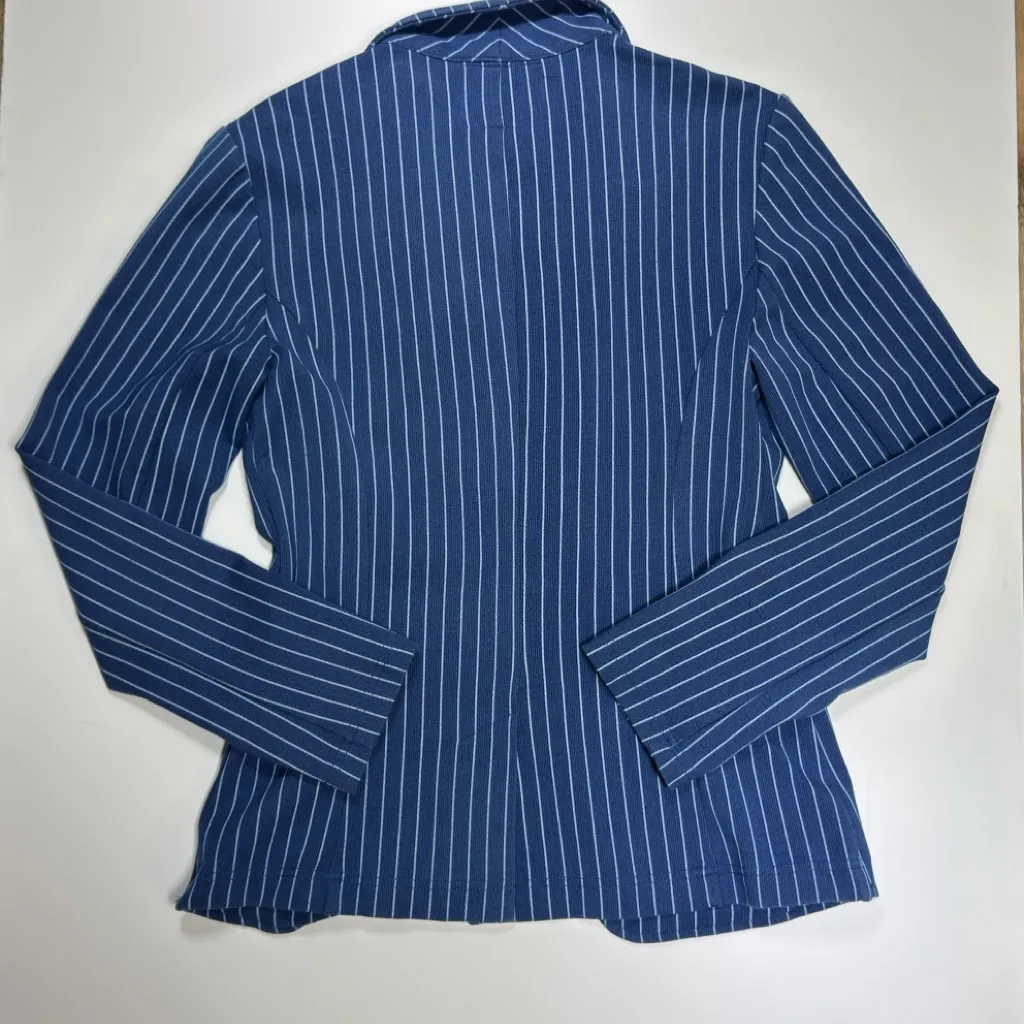 BETABRAND Blue Striped Women's Blazer 🤍💙 - Image 10