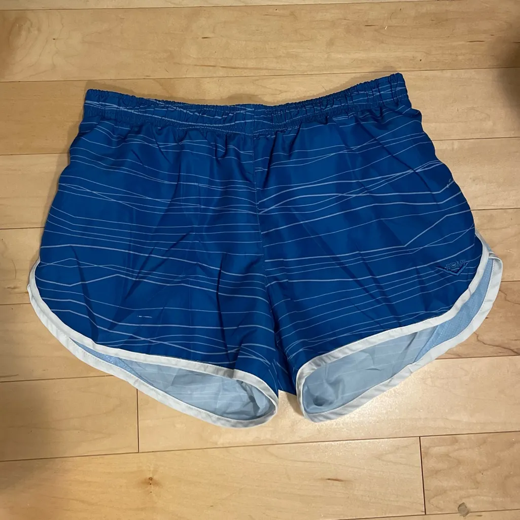 Vintage Pony Cobalt Blue Running Shorts Size Small - Image 6