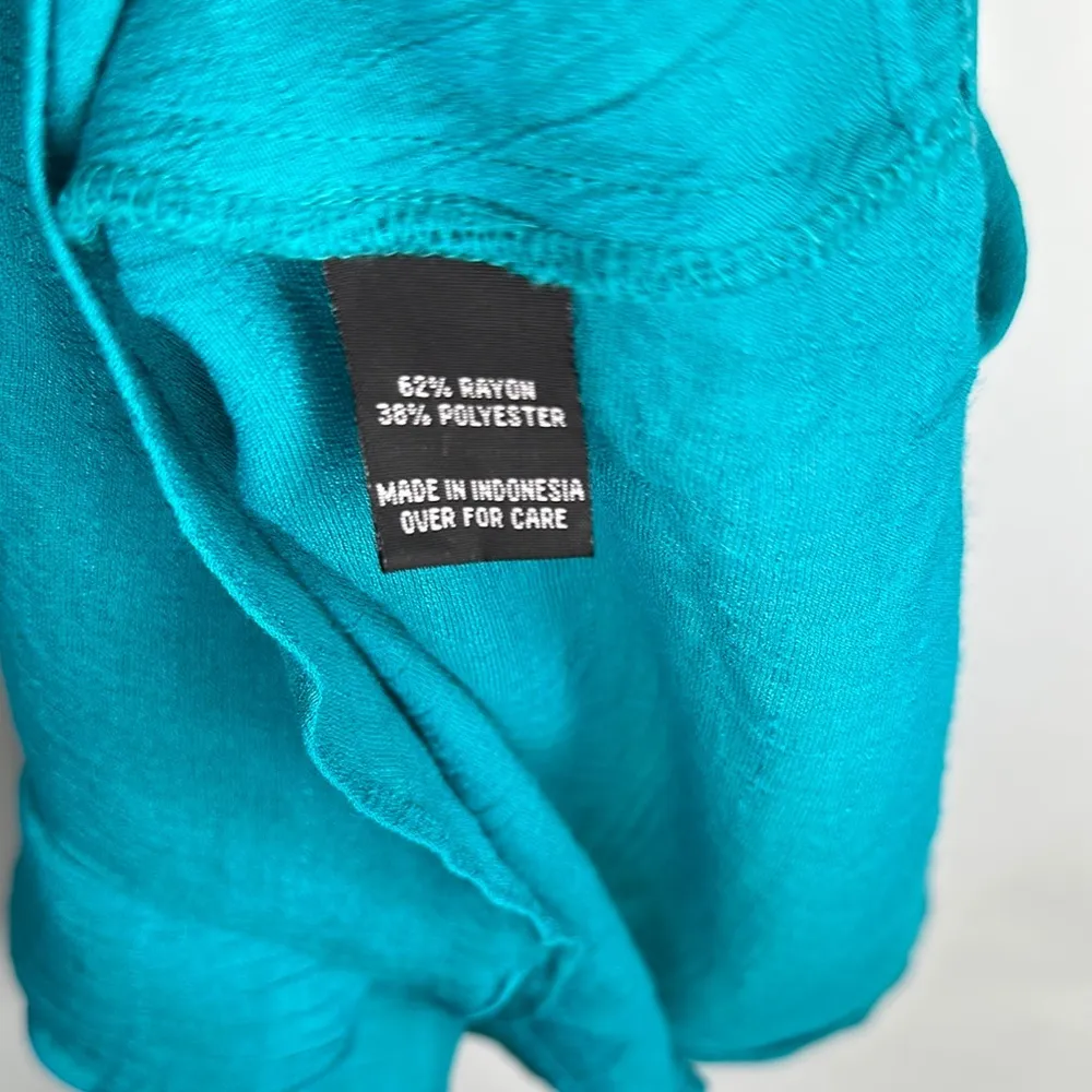 iZ Byer Teal Sleeveless Ruffle Top - Image 6