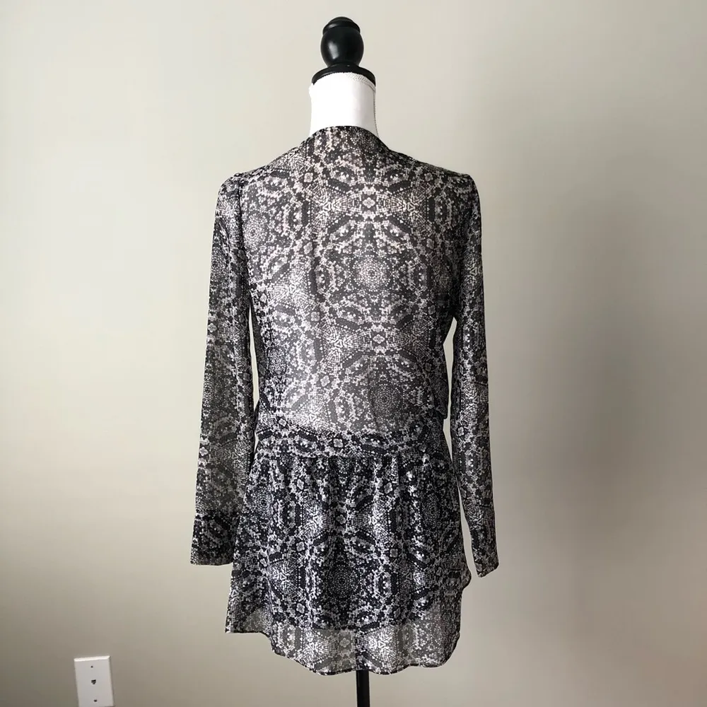 BCBGENERATION | Snakeskin Print Sheer Dress - Image 75