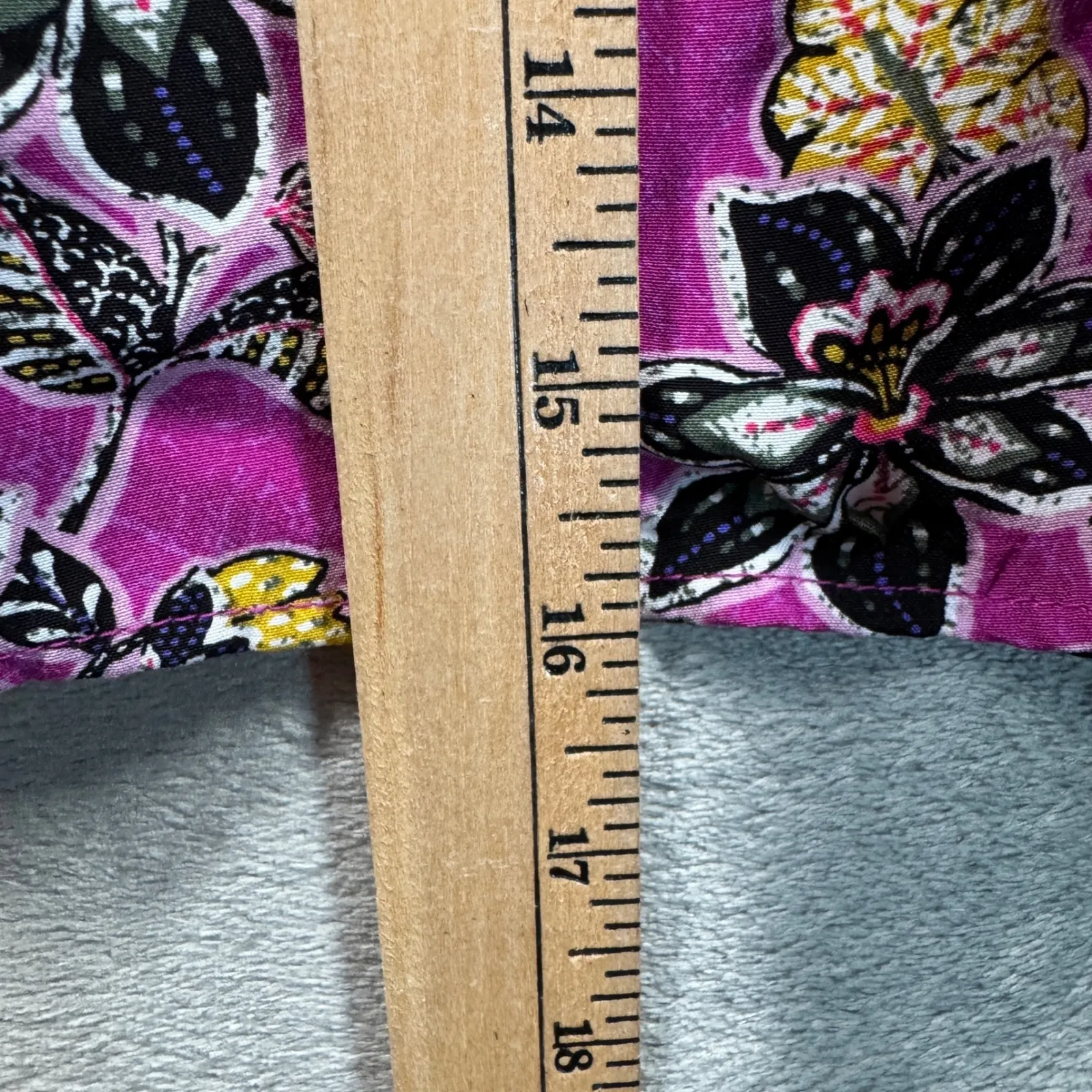 LOFT Maxi Dress Womens 6 Purple Floral Ruffle Sleeves Smocked Boho Casual Summer - Image 9