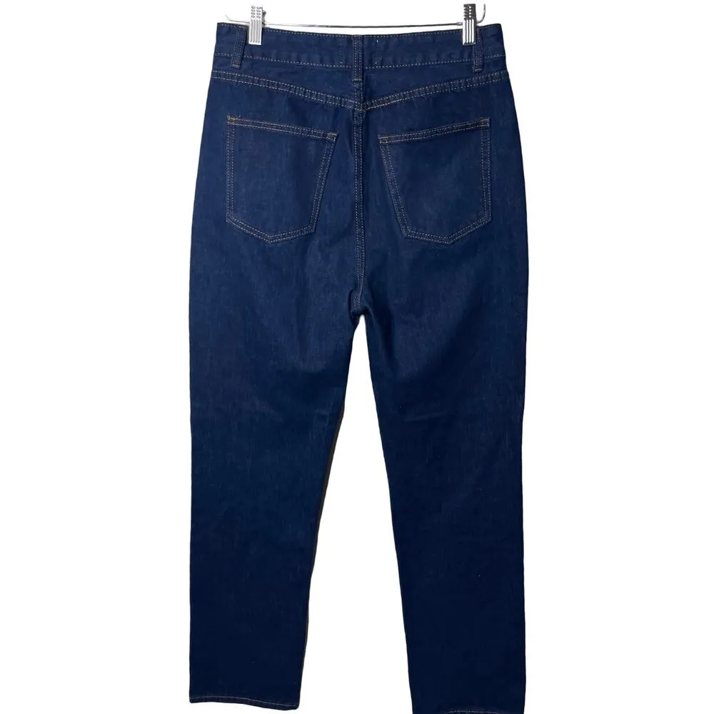 Dissh high rise straight leg dark indigo jeans sz US 8 - Image 3