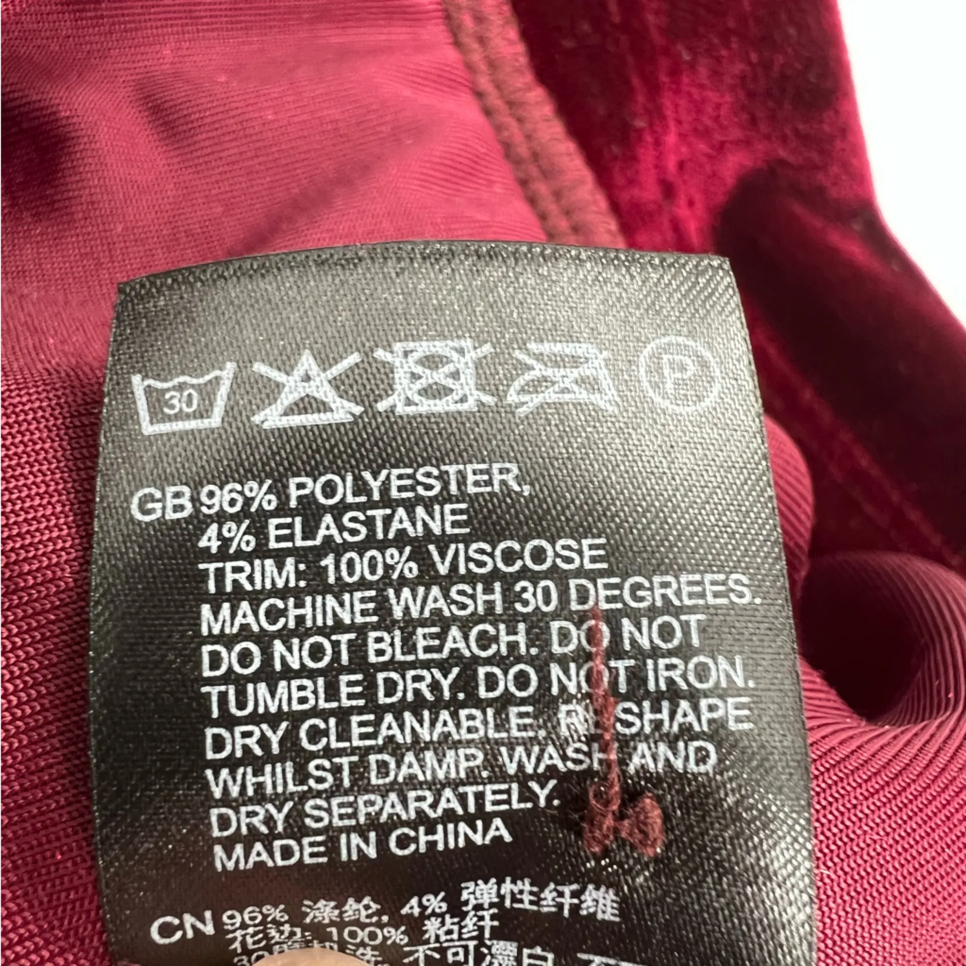 NWT Reiss Essie Velvet Belted Mini Dress in Berry - Image 8