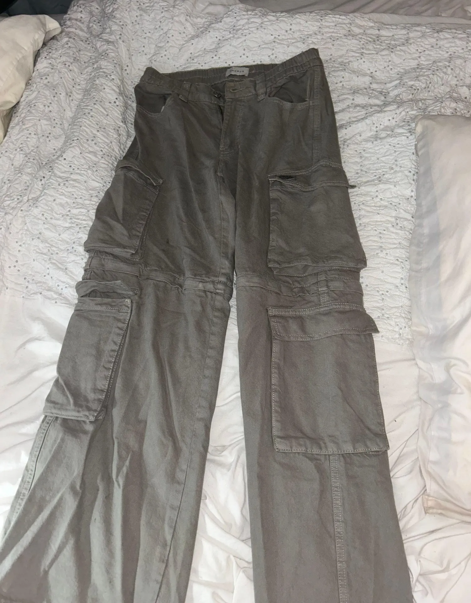 Grey  Cargo Pants - Image 2