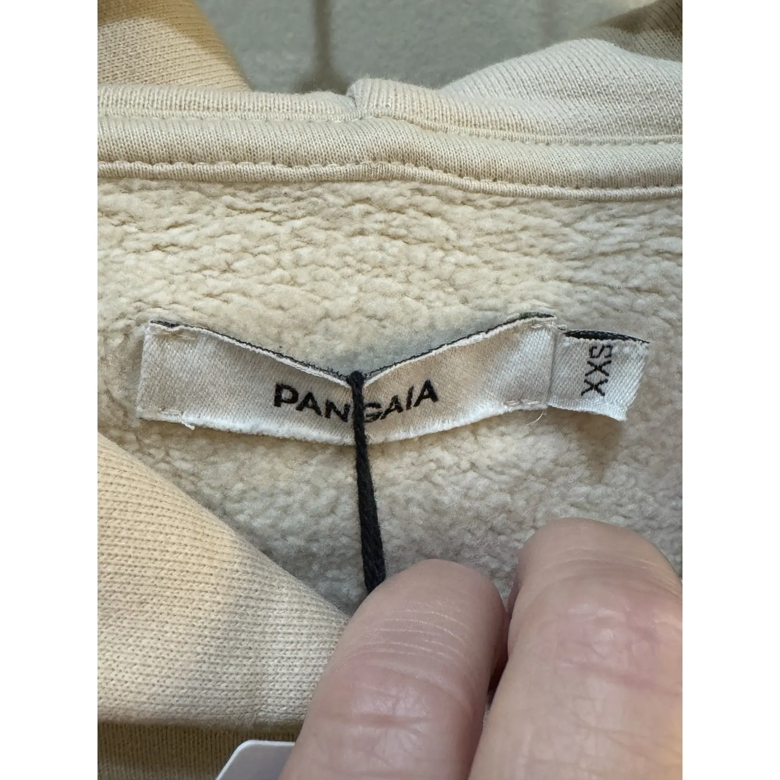 Pangaia Women's 365 heavyweight Hoodie Sweatshirt Sand Size XXS‎ Tan - Image 7