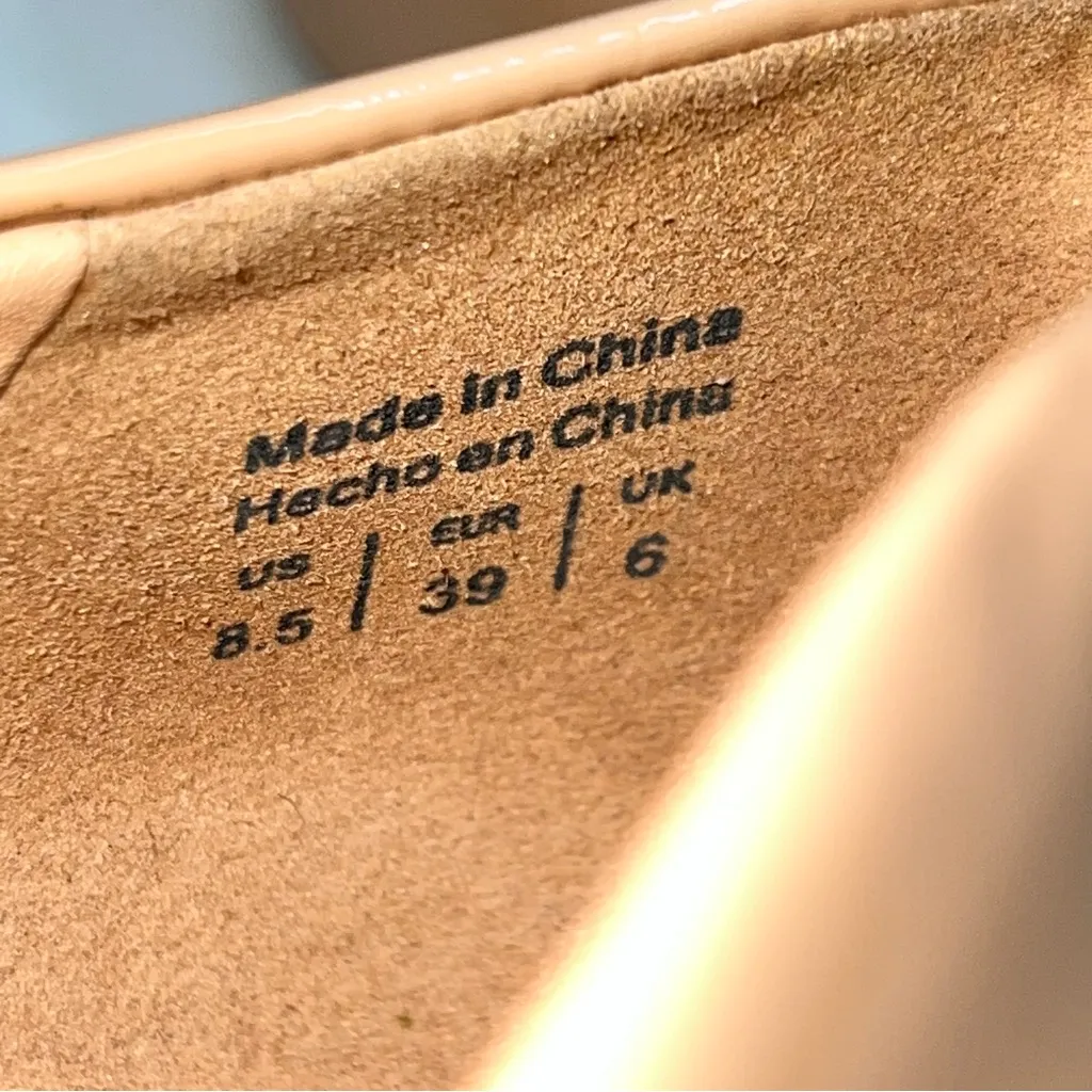 ALDO StessyMid Women's Nude High Stiletto Heels Classic Patent Leather Pumps-8.5 - Image 8