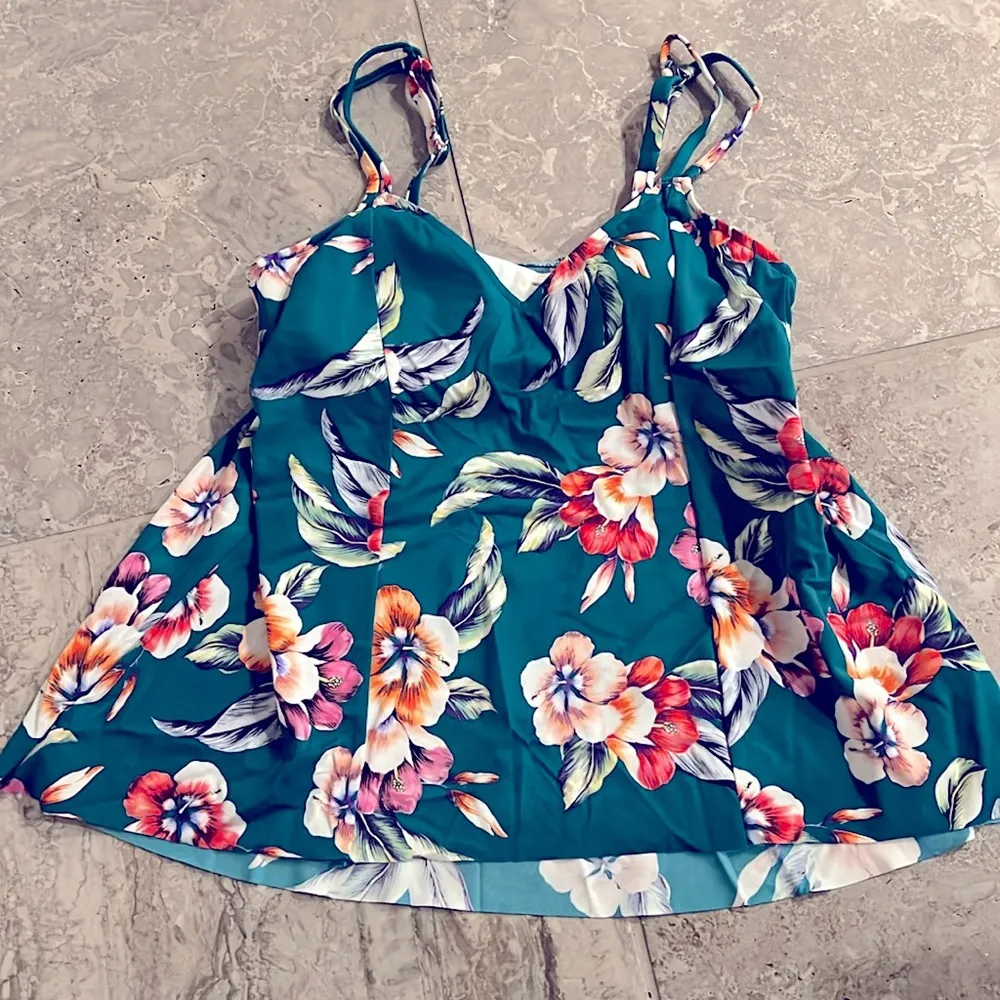 Swim Solutions Separates Bra Back Swimsuit Top, Hi - Image 3