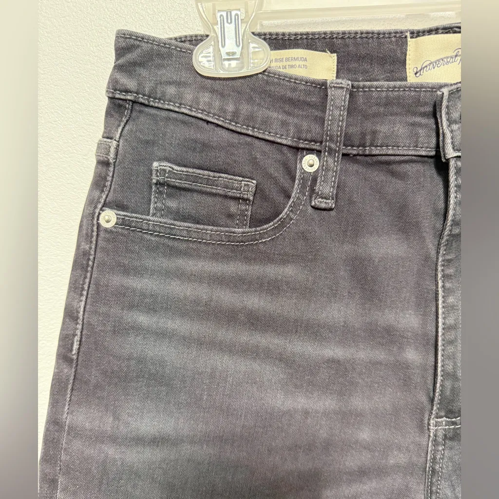 Universal Thread Charcoal High Rise Bermuda Shorts - Image 3