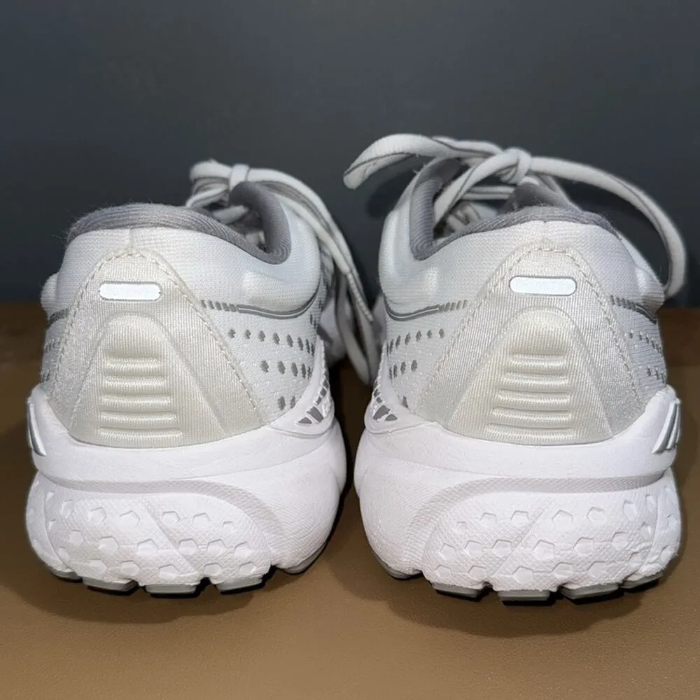 Brooks Women's 9.5M Adrenaline GTS 21 Running Shoes White/Grey/Silver 120329-153 - Image 6