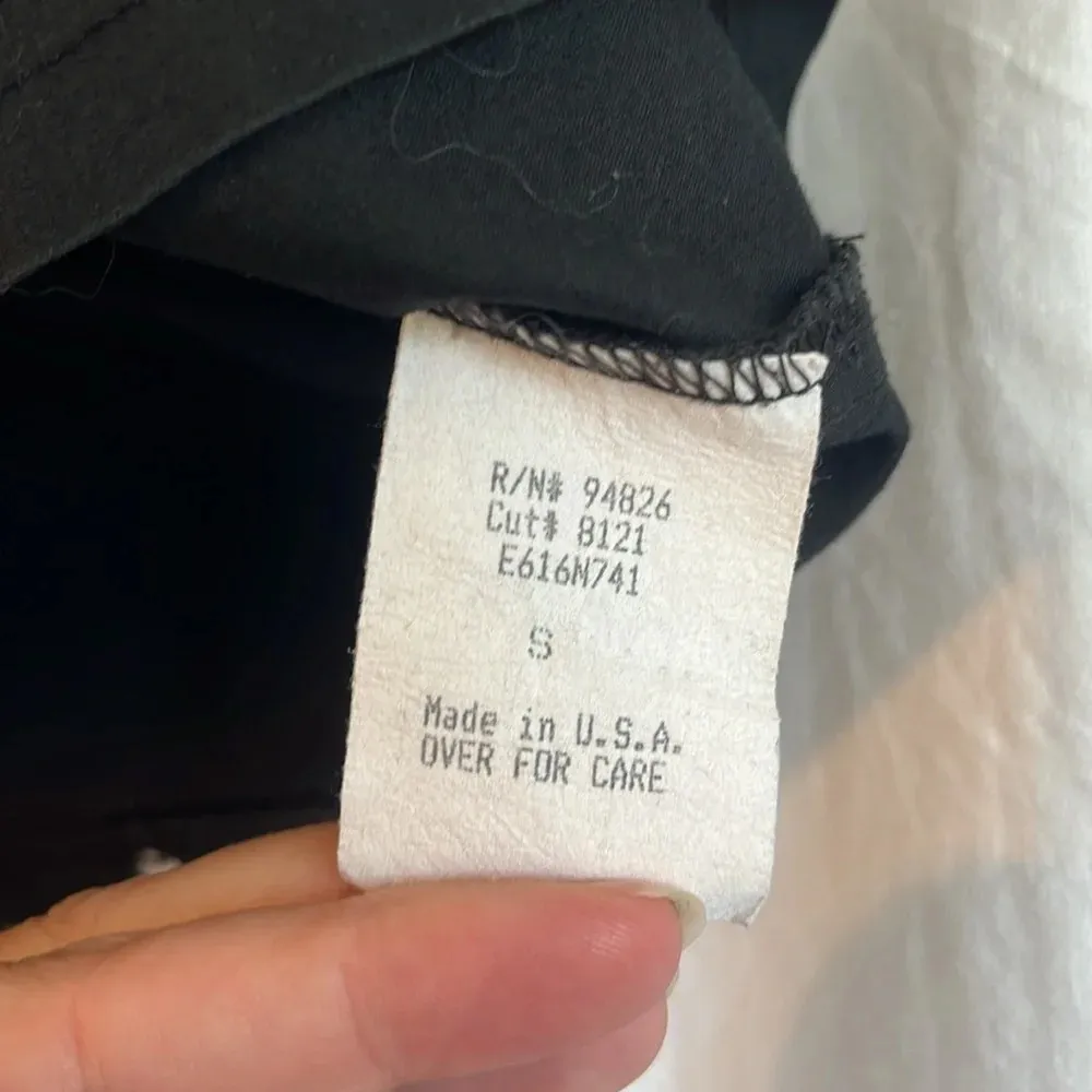 Evolution Not Revolution Vintage Retro 90s Polka Dot Cropped Tie Halter Top Black - Image 7