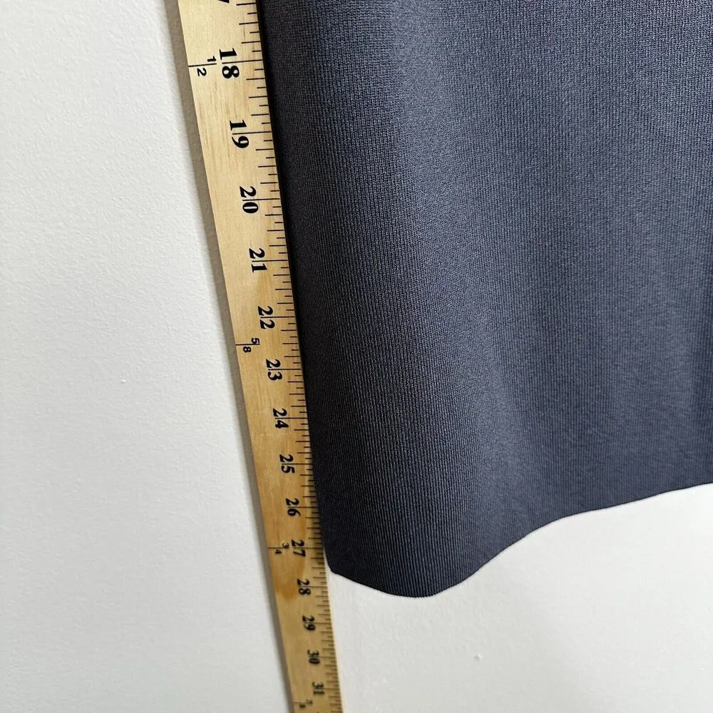 MM. LAFLEUR Skirt Size Small Harlem 2.0 Stretch Knit Foldover Waist Gray - Image 8