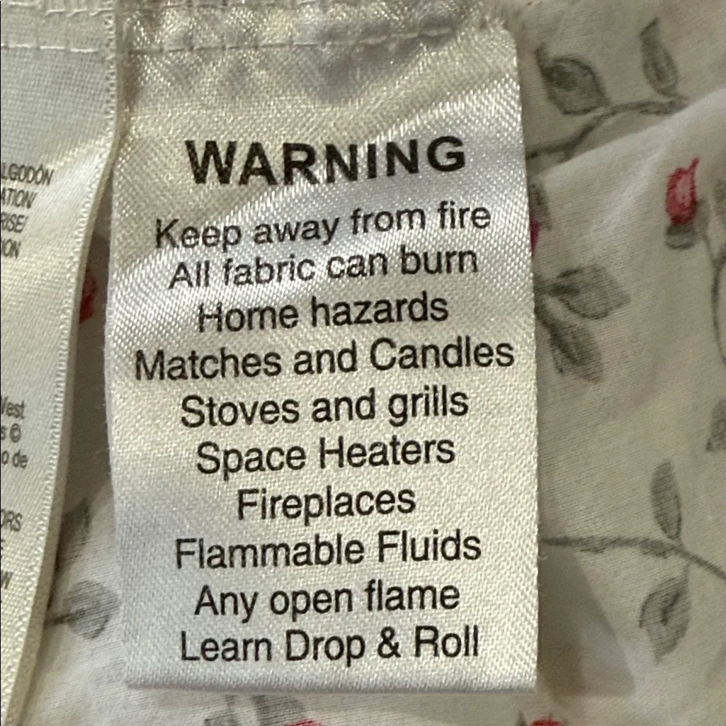 Eileen West White Floral Nightgown with lace trim size M Size M - Image 9