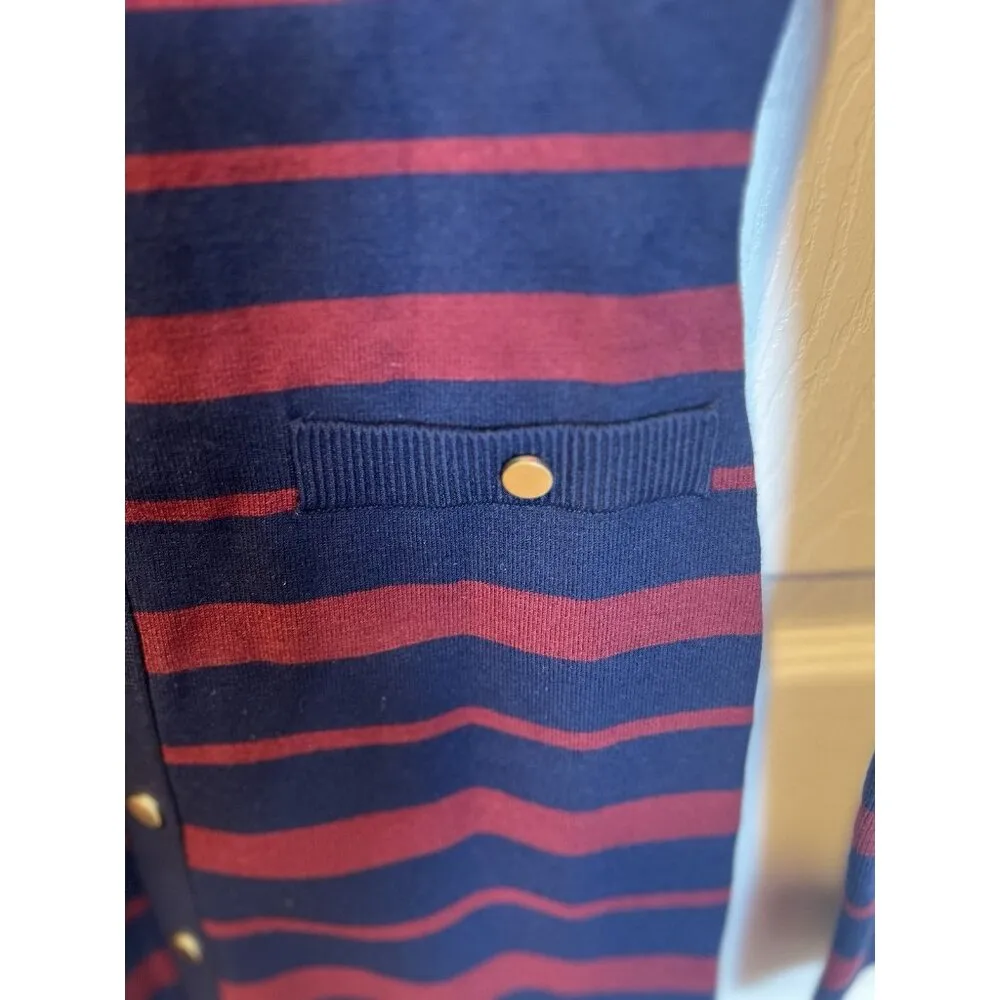 Lovers + Friends Revolve Alainna Striped Dress Size XS Red Navy Lightweight Knit - Image 7