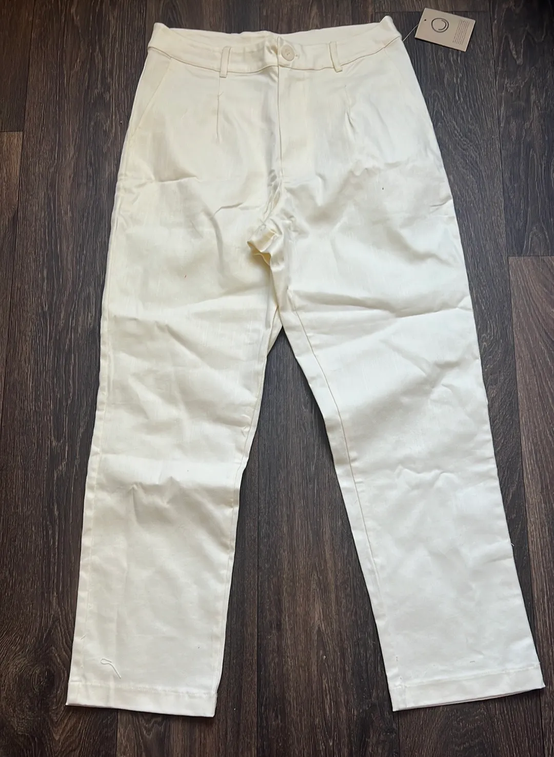 Twill Pleated Pant in Linen - Image 3