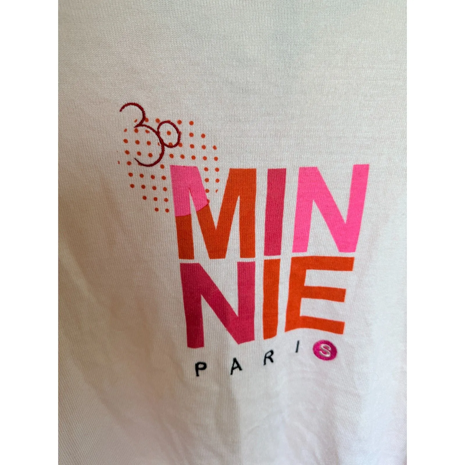 Disney Parks Paris Minnie Mouse 30 Year Dolman Sleeve Button Up Cardigan Sweater - Image 3