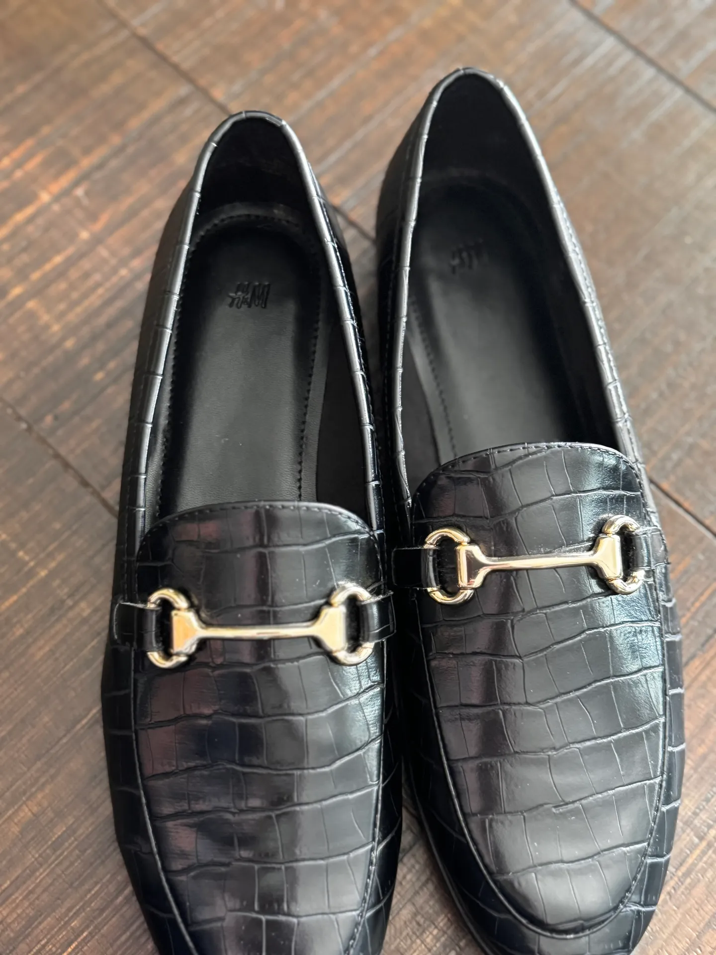 Black Snake Skin Loafers - Image 5