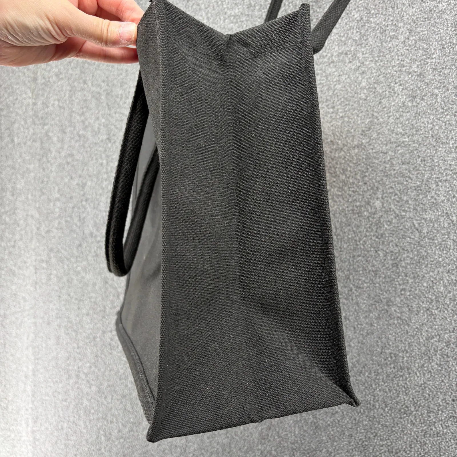 Powerpuff Girls Canvas Tote Bag Large Shopper Cartoon Graphic Black Retro - Image 7