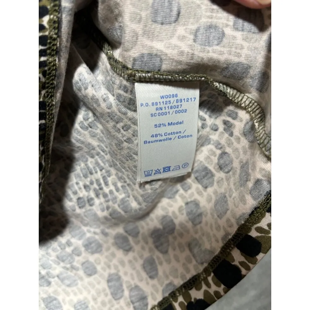 Boden Women's Animal Print Dress 3/4‎ Sleeve US 10 L Casual Black Size undefined - Image 4