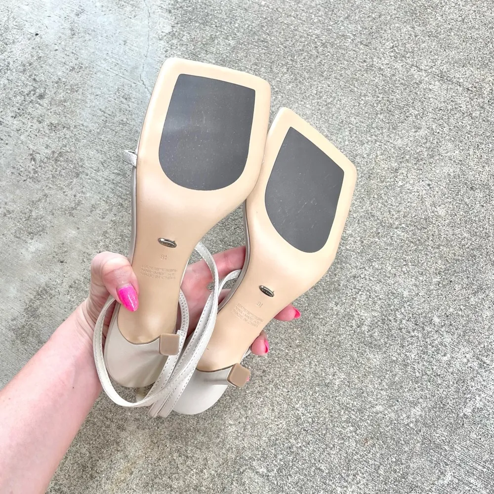 Tony Bianco Revolve Lilly Sandal Nappa in Ivory White Size 8.5 - Image 4