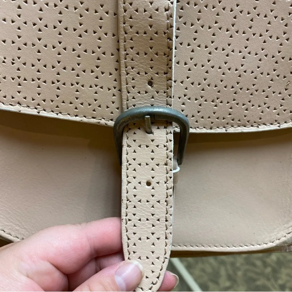 NWT Maison Scotch leather pioneer crossbody bag Pink - Image 5