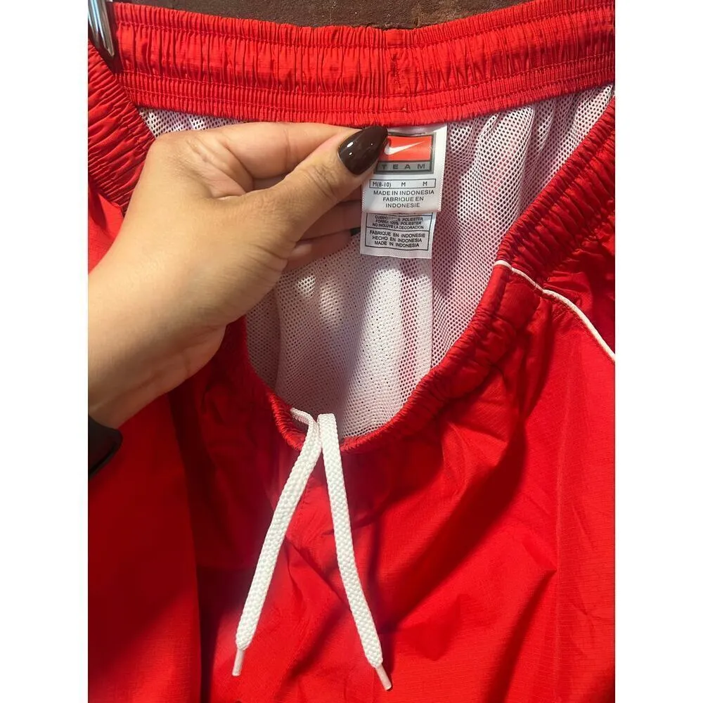 Womens Nike Red Retro Windbreaker Pants M - Image 8