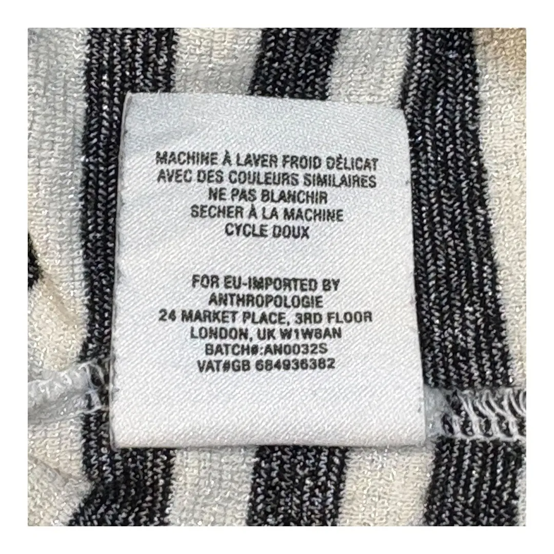 Anthropologie Michael Stars Shine Striped Top 3/4 Sleeve Shirt‎ Women Size XS/S - Image 10