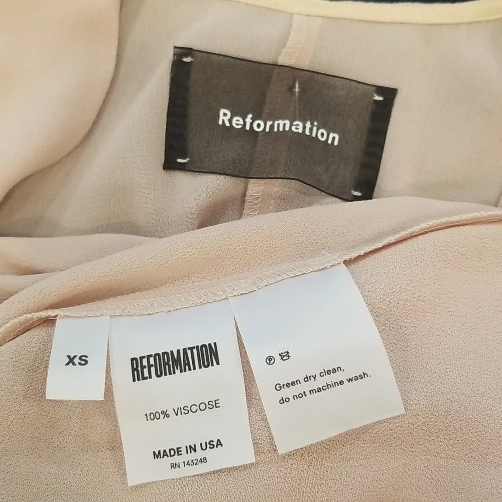 💕REFORMATION💕 Winslow Dress ~ Champagne XS NWOT - Image 16