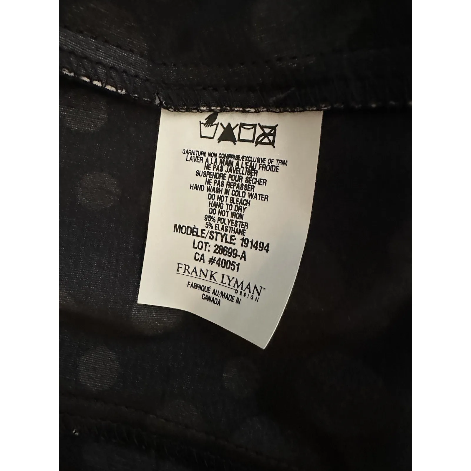 Frank Lyman Open Jacket Women’s Size 8 Black White Polka Dot Shimmer Stretch - Image 5