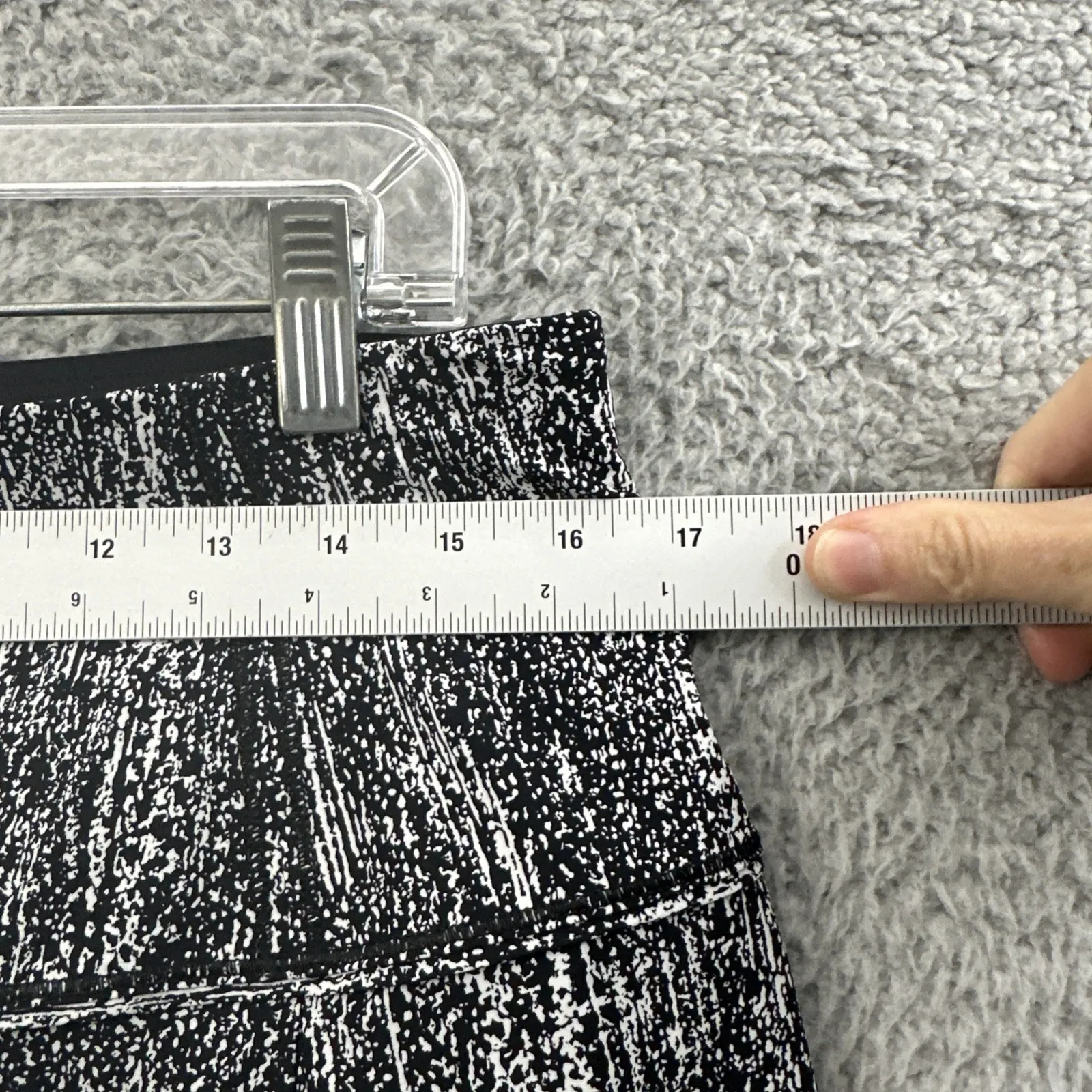 Lululemon Lost In Pace Skirt Skort Air Time White Black Athletic Athleisure W 10 - Image 9