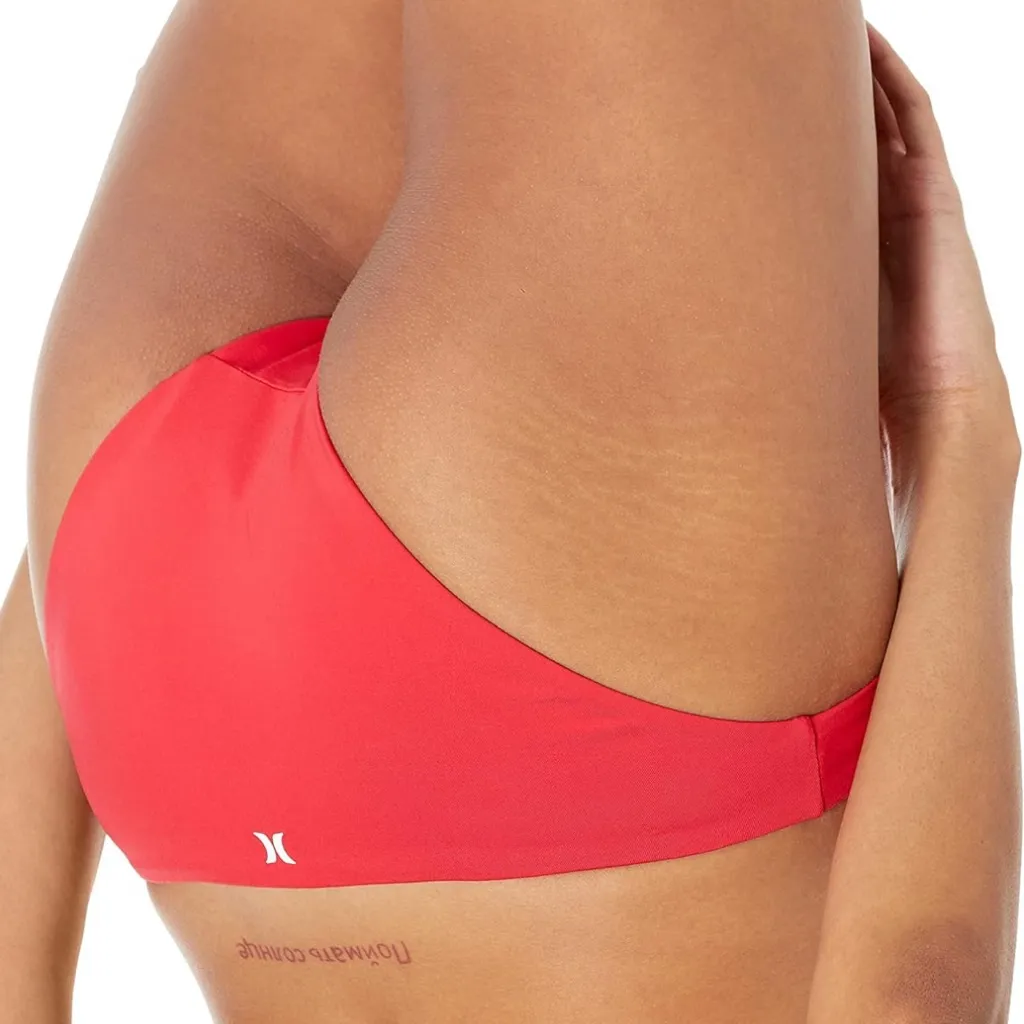 NWT Hurley Women’s Standard Bikini Bottom – Red Pepper - Medium - Image 5