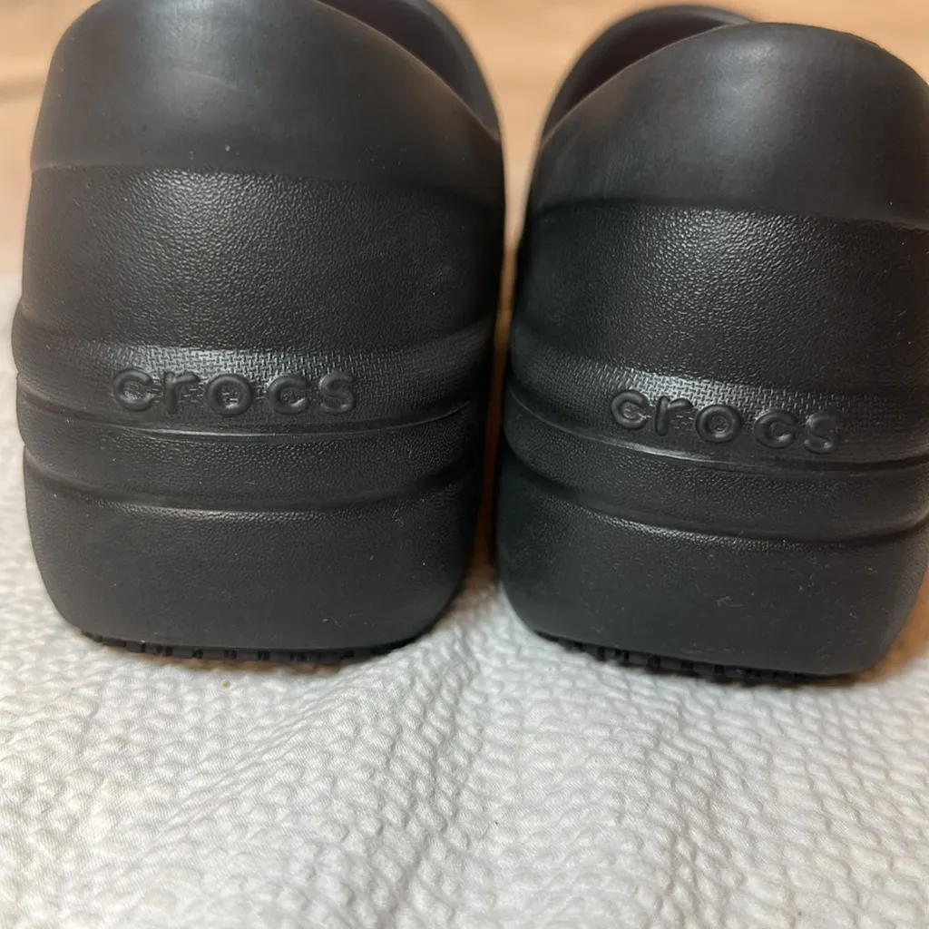 CROCS Lite Ride Black non skid slip on shoe women's 9 - Image 3