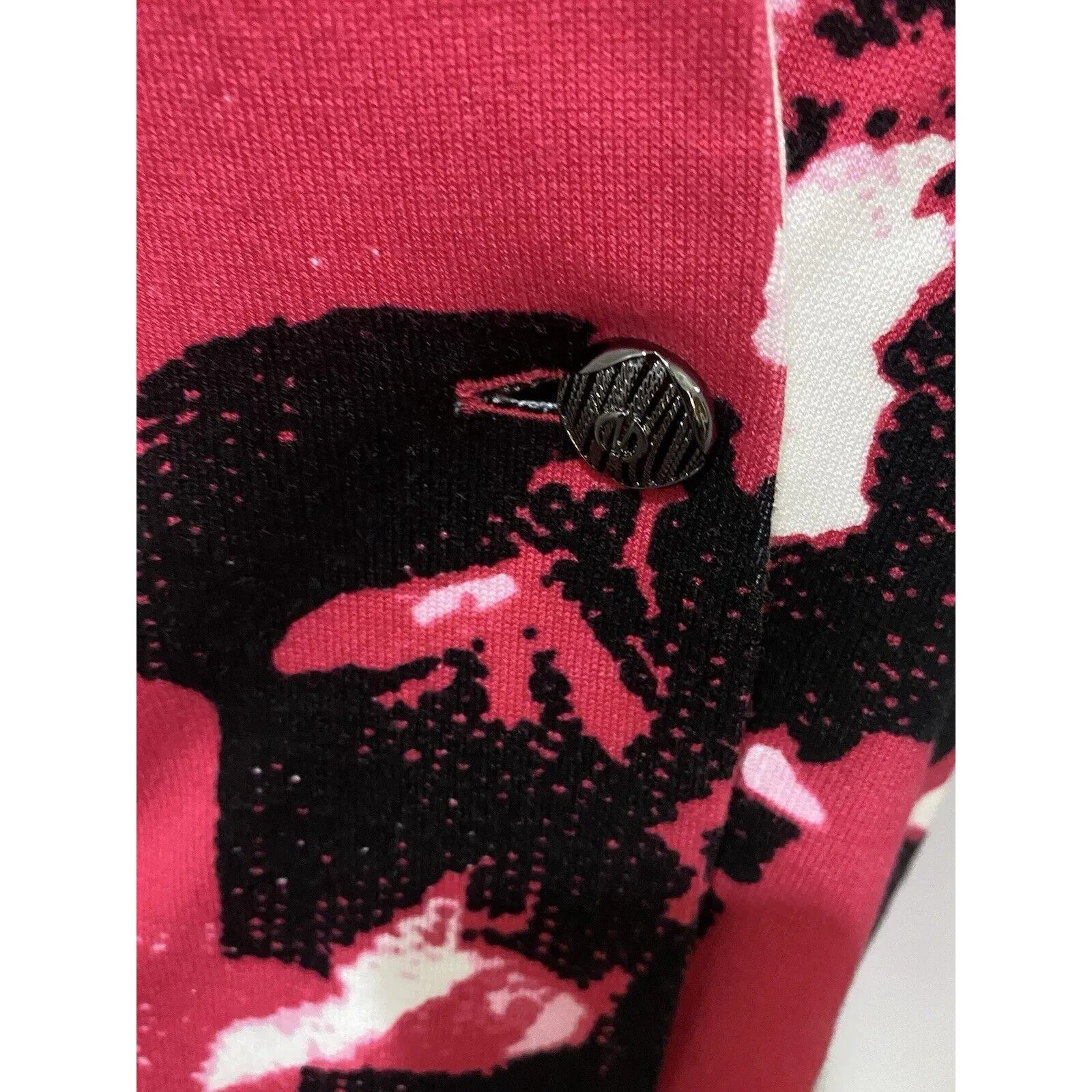 Ming Wang Tailored Fit Pink/Fuchsia/black Knit Sweater Jacket EUC - Image 8