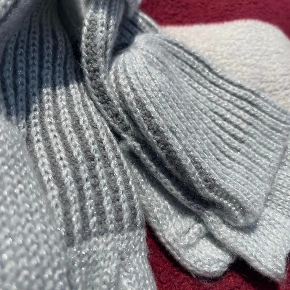 NWT Calvin Klein grey Convertible Mittens Fingerless Gloves Texting Touchscreen - Image 3