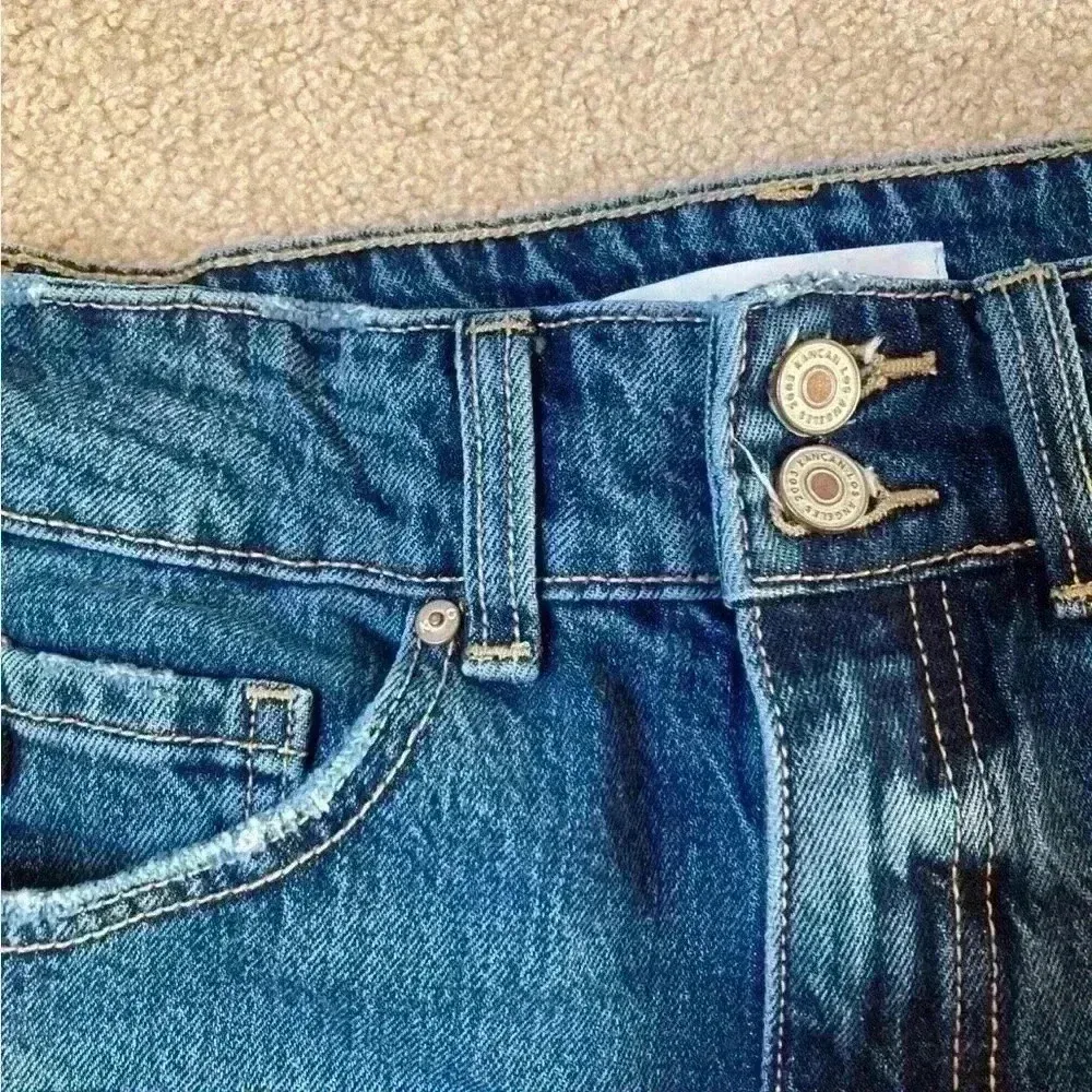 Kancan blue high rise distressed wide leg jeans in size 25 - Image 3